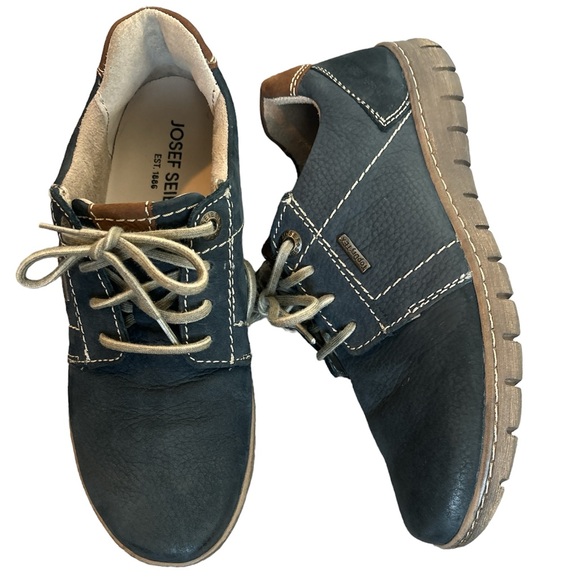 JOSEF SEIBEL STEFFI 59 Sneakers Size 38 EU 7/7.5 US Navy Blue - Picture 2 of 8